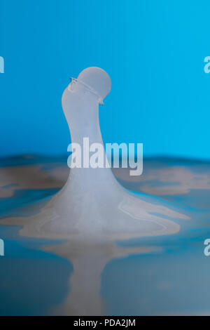 Fotografia Waterdrop creazione di arte splash Foto Stock