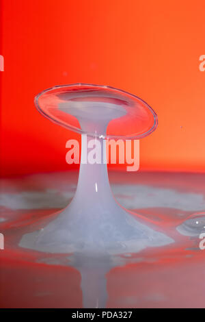 Fotografia Waterdrop creazione di arte splash Foto Stock