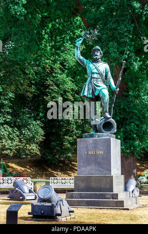 Danimarca, Fredericia: piedi soldato o Landsoldaten, il memorial dedicato a Danimarca sconosciuti di soldati caduti durante la Prima guerra dello Schleswig. Foto Stock