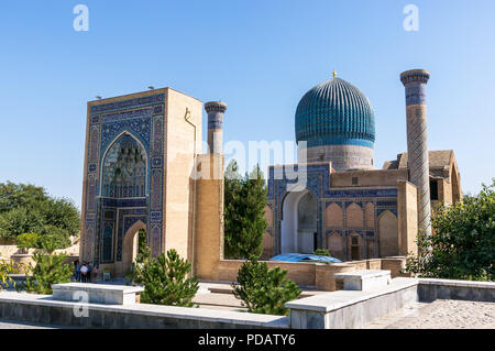 Gur-e Amir mausoleo di Timur - Samarcanda, Uzbekistan Foto Stock