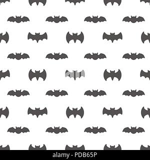 Modello senza soluzione di continuità con i pipistrelli. Piastrellabile illustrazione per avvolgere e panno, sfondo Illustrazione Vettoriale