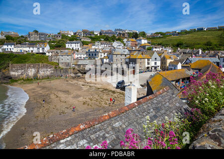 Port Isaac scene Foto Stock