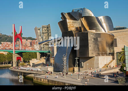 Museo Guggenheim, Bilbao, Spagna Foto Stock