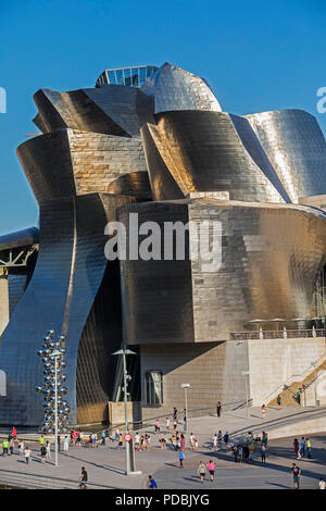 Museo Guggenheim, Bilbao, Spagna Foto Stock