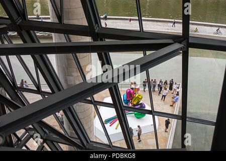 "Tulipani da Jeff Koons, collezione museale, Museo Guggenheim, Bilbao, Spagna Foto Stock