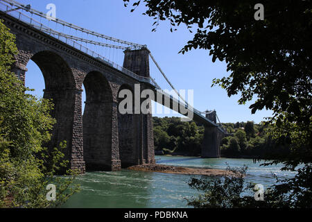 Thomas Telford del ponte di sospensione Foto Stock