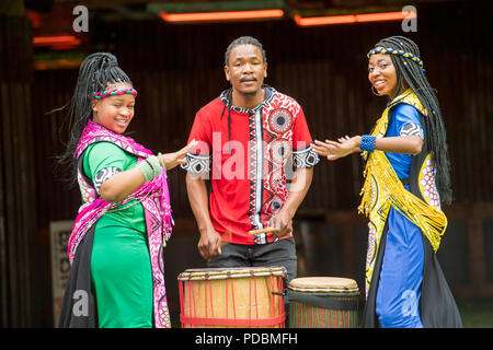 Soweto Gospel Choir, Edinburgh Fringe Festival Scozia, Regno Unito - 1 Agosto 2018 Foto Stock