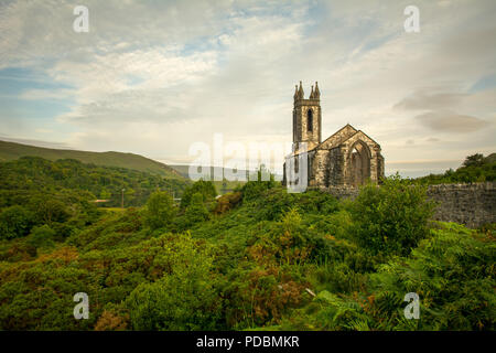 Diruta Chiesa Dunlewey Gweedore l'avvelenato Glen Donegal Irlanda Foto Stock