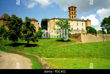 L' Abbazia di Anzy-le-Duc, Borgogna, Francia. Foto Stock