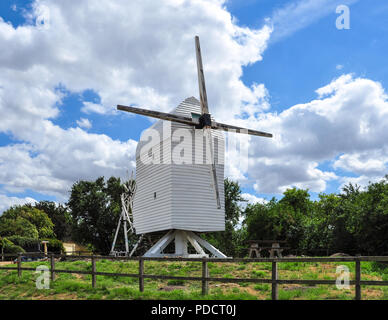 Grande Mulino a Vento Chishill, Cambridgeshire, England, Regno Unito Foto Stock