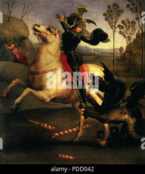 San Giorgio che combatte il drago 1505, Raffaello, Raffaello S., . Foto Stock