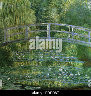 The Water-Lily Pond-Harmony in Green, Monet, Claude, 1899. Foto Stock