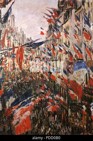 Rue Saint-Denis festeggiamenti, Monet, Claude, 1878. Foto Stock