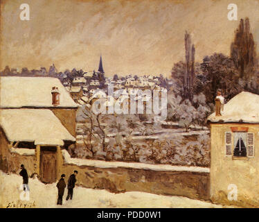 Inverno, Louveciennes, Sisley, Alfred, 1876. Foto Stock