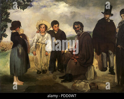 Il vecchio musicista, Manet, Edouard, 1862. Foto Stock