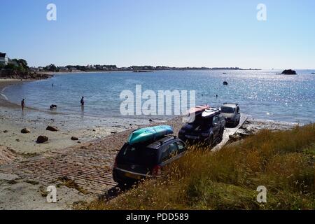 Le Hocq punto Jersey Foto Stock