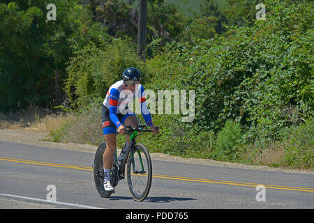 ChronoKristin, time trial, gara ciclistica, Boise, Idaho, Stati Uniti d'America Foto Stock