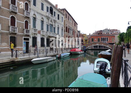 Scorcio di Venezia senza persone Foto Stock