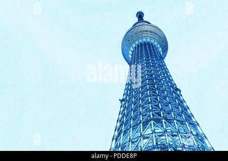 Torre Skytree, Sumida, Tokyo, Giappone Foto Stock