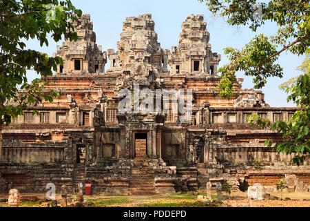 Antico tempio Ta Keo a Angkor Wat, Siem Reap, Cambogia Foto Stock