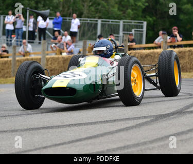 Andy Middlehurst, Lotus-Climax 25, Post-War Grand Prix Cars, Festival della Velocità - Il Giubileo d'argento, Goodwood Festival della velocità, 2018 Motorsports, Foto Stock