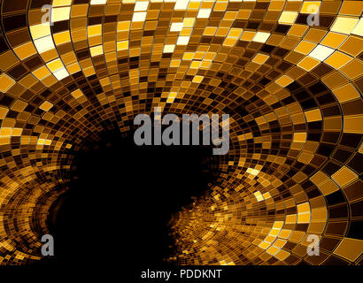 Abstract - tunnel generati digitalmente immagine Foto Stock