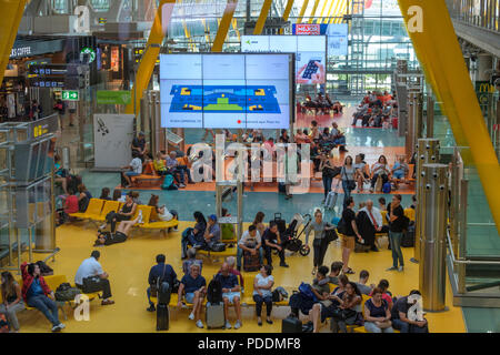 L' aeroporto di Barajas a Madrid, Spagna Foto Stock