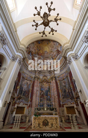 Sant Ignazio chiesa interno, Dubrovnik, Croazia, Europa Foto Stock