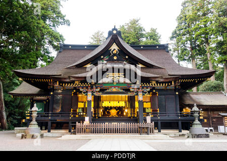 Katori jingu nella foresta verde. La storia patrimonio culturale nella prefettura di Chiba, Giappone Foto Stock