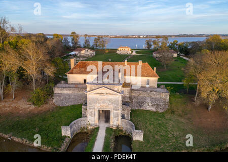 Francia, Gironde, Medoc, Cussac Fort Medoc, il MEDOC fort, Reseau des sites majeurs de Vauban (fortificazioni di Vauban Sito Patrimonio Mondiale dell'UNESCO) un Foto Stock