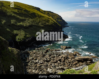 Glebe Cliff, Cornwall Foto Stock