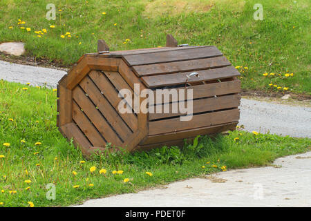 Spazzatura alla porta Aux basco, Terranova, Canada Foto Stock