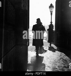 185 Kossuth Lajos tér un Parlament délnyugati sarkánál. Fortepan 59651 Foto Stock