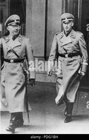153 HimmlerAndHeydrich 1938 Foto Stock