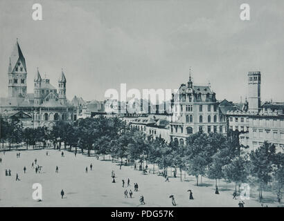 183 Koeln in Bildern, Tafel 42. Der Neumarkt Foto Stock