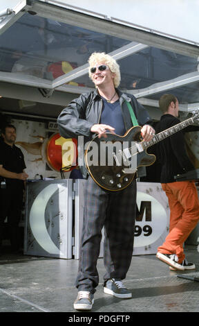 Dodgy BBC radio 1 un Roadshow Blackpool luci si accendono 1 settembre 1996 Foto Stock