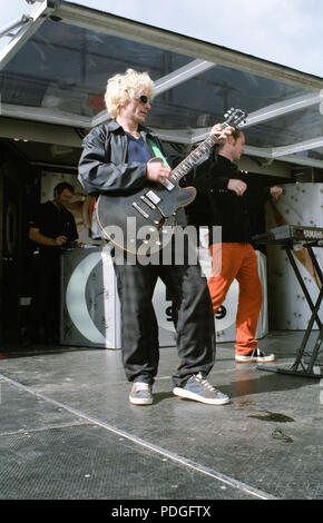 Dodgy BBC radio 1 un Roadshow Blackpool luci si accendono 1 settembre 1996 Foto Stock