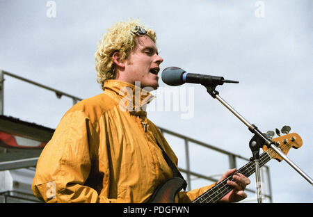 Dodgy BBC radio 1 un Roadshow Blackpool luci si accendono 1 settembre 1996 Foto Stock