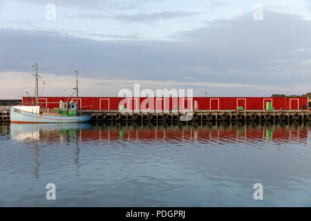 Peschereccio, Oesterby Harbour, Laesoe, Danimarca Foto Stock