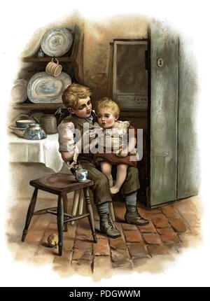 219 Maria Konopnicka - Szczęśliwy światek (1895) pagina 30a Foto Stock