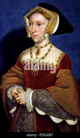 Jane Seymour (circa 1509-1537 da Hans Holbein (giovani) tedesco Germania Jane Seymour sposata con il re inglese Henry VIII (1491 - 1547) come dominatore. Tra il matrimonio del giovane alla fine di maggio del 1536, che è stata seguita da Jane è proclamazione della regina di un paio di giorni più tardi e la morte precoce del non ancora trent anni nel mese di ottobre 1537. Foto Stock