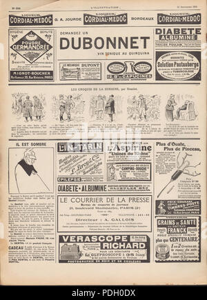 240 n. 3786 25 septembre 1915, scansione02, coperchio anteriore interno Foto Stock