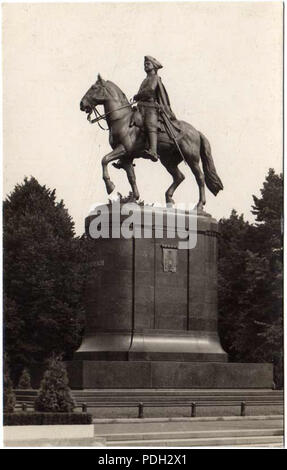 258 Pietro il Grande statua Riga Foto Stock