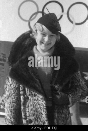 298 Sonja Henie 1936 Foto Stock