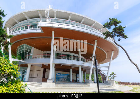 Busan, Corea del Sud - Luglio 7, 2018 : Nurimaru APEC House individuare sulla Haeundae Dongbaekseom isola in Busan, Corea del Sud. Foto Stock