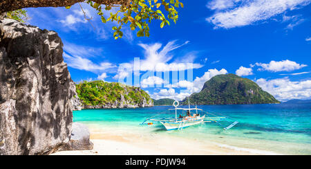 Paradiso tropicale in El Nido,Filippine. Foto Stock