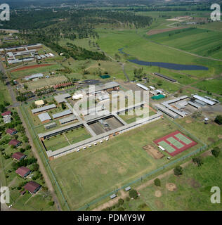 10 Veduta aerea della prigione Wacol, Wacol, 11 Ottobre 1988 Foto Stock