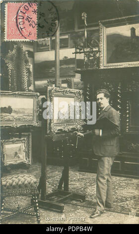 379 William Didier-Pouget, c.1907, nel suo studio, 12 Boulevard de Clichy, Paris Foto Stock