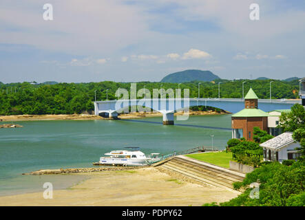 Amakusa quarto ponte, Prefettura di Kumamoto, Giappone Foto Stock