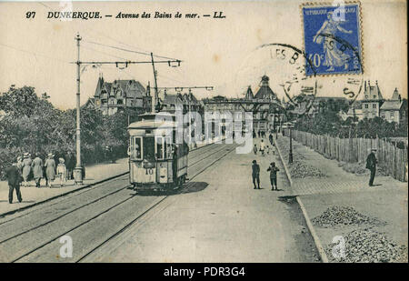 211 LL 97 - DUNKERQUE - Avenue des Bains de Mer Foto Stock